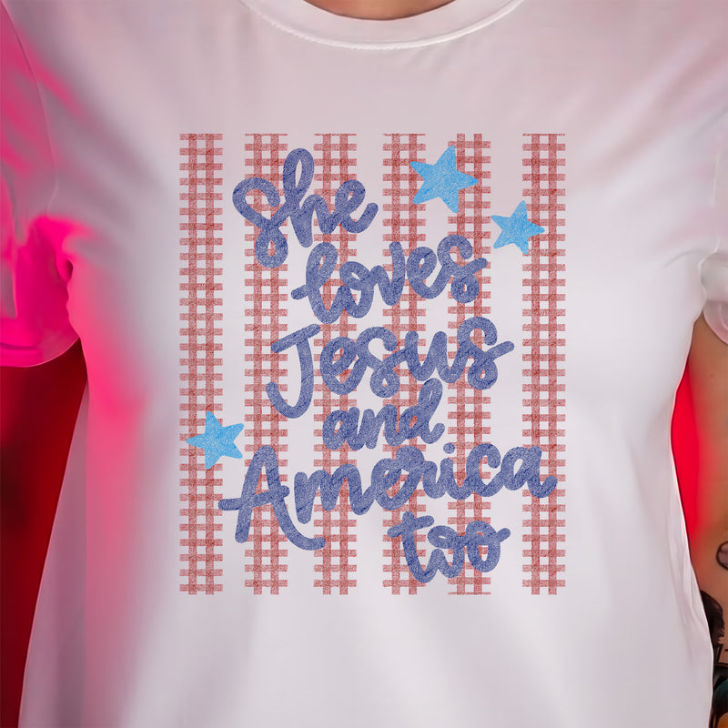She Loves Jesus - DTF Transfer
