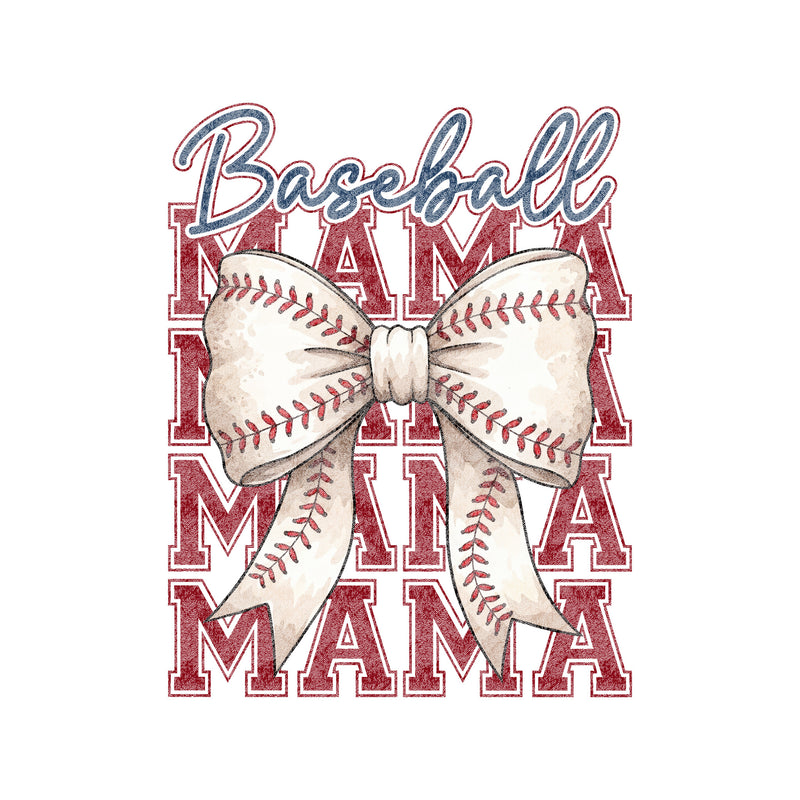 Stacked Baseball Mama - DTF Transfer