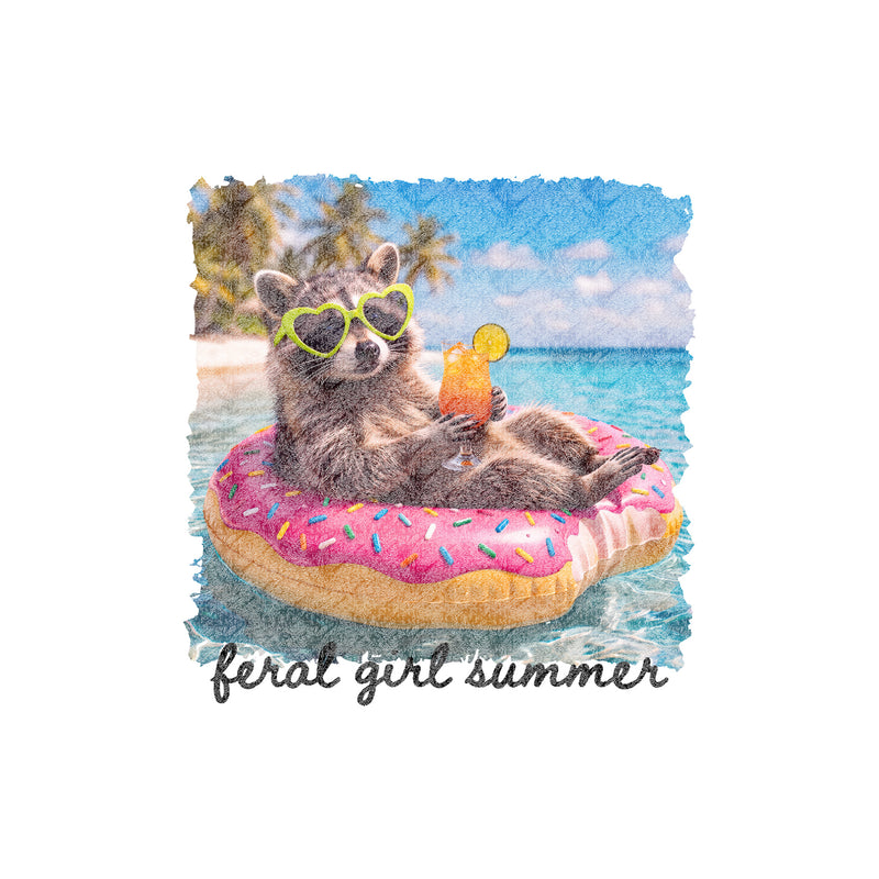 Trash Panda Feral Girl Summer - DTF Transfer