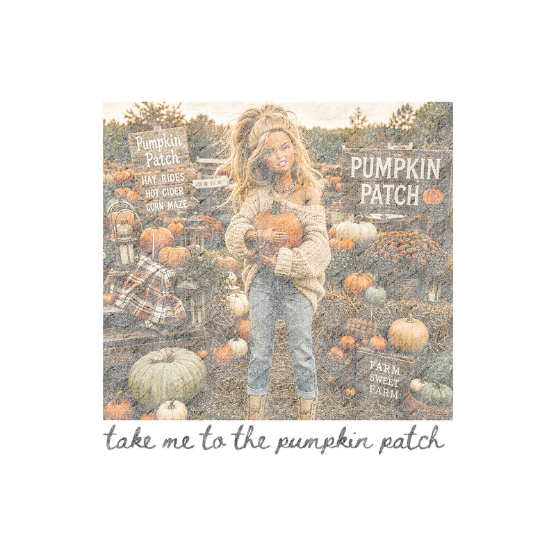 Take Me To The Pumpkin Patch Doll - DTF Transfer