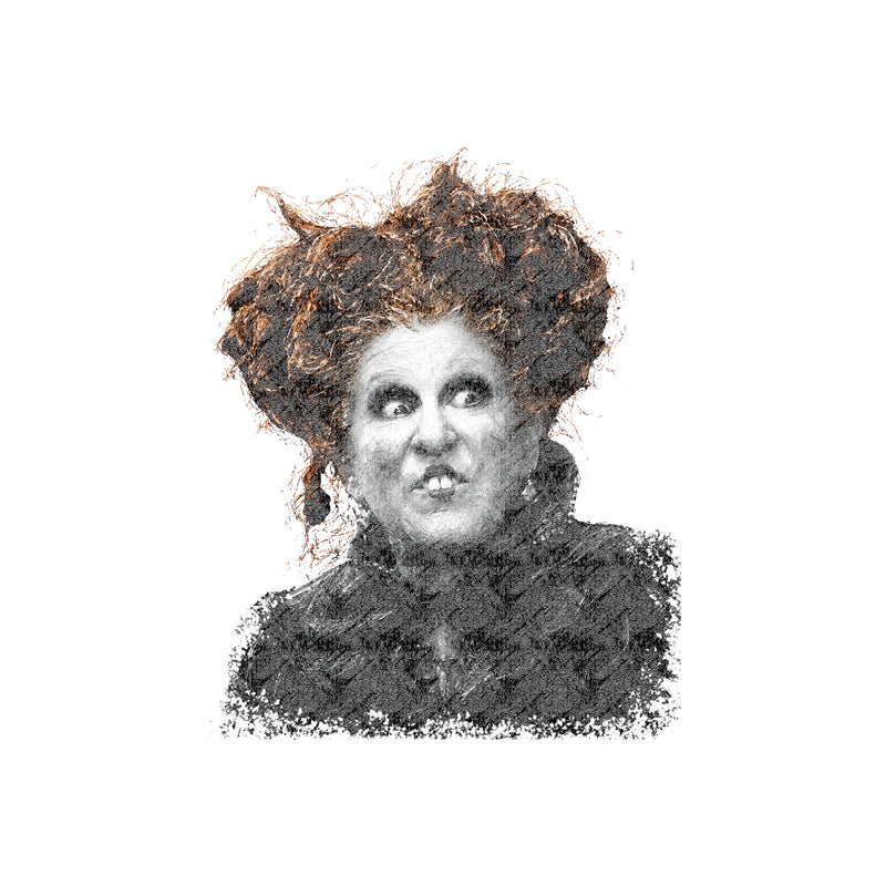 Faux Painted Winifred Sanderson - DTF Transfer