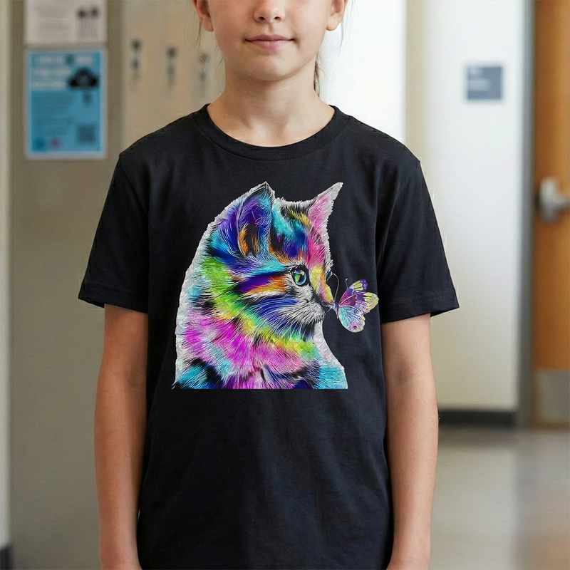 Colorful kitty - DTF Transfer