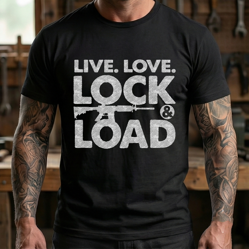 The Suburban Mantra: Tactical Edition Live, Love, Load - DTF Transfer