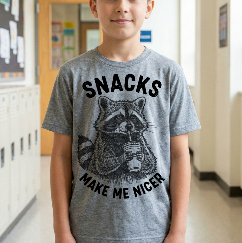 Snacks Make Me Nicer - DTF Transfer