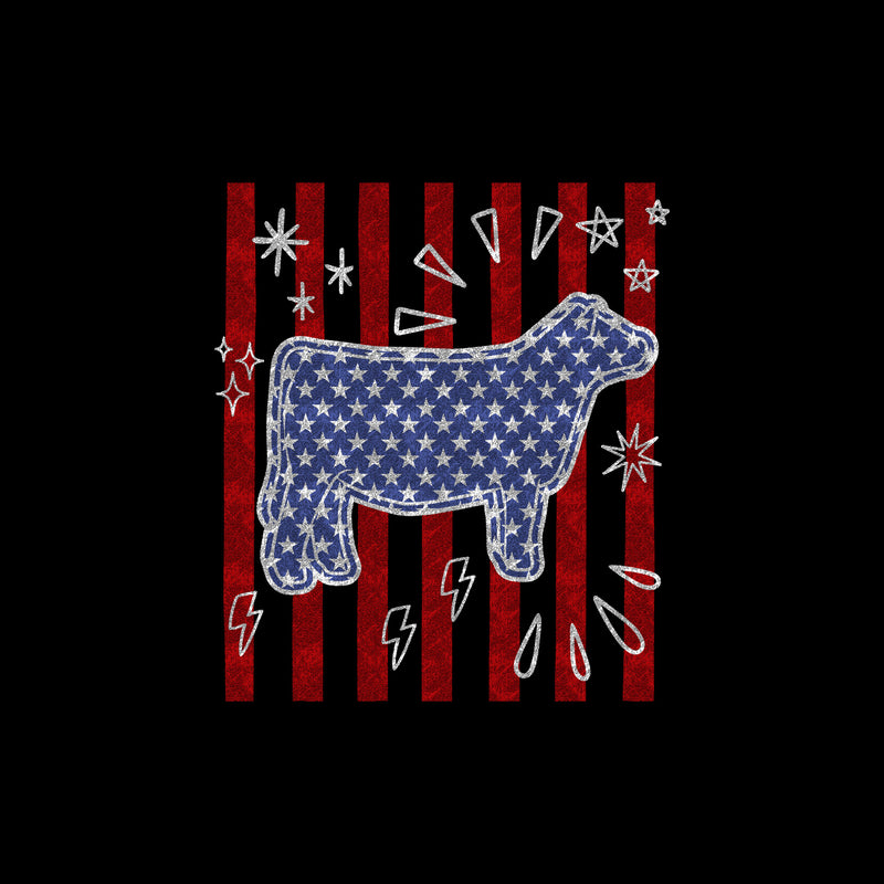 Stars & Stripes Cow - DTF Transfer