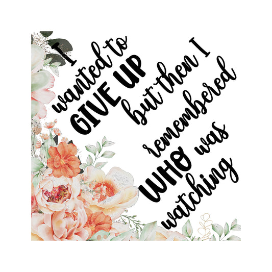 Strength & Legacy Floral Cap Topper - DTF Transfer