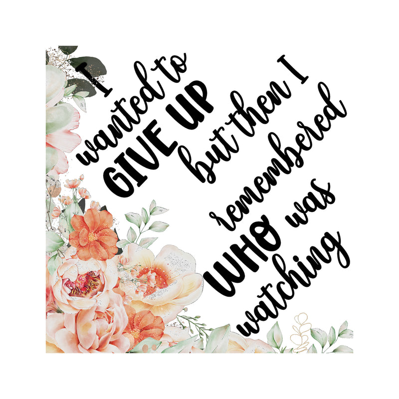Strength & Legacy Floral Cap Topper - DTF Transfer