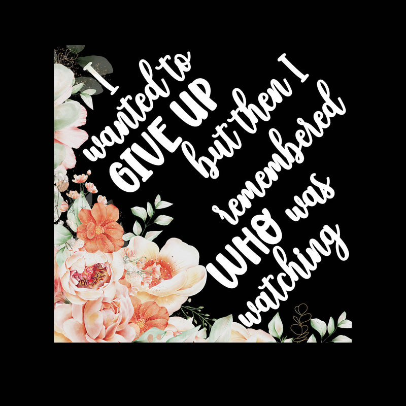 Strength & Legacy Floral Cap Topper - DTF Transfer