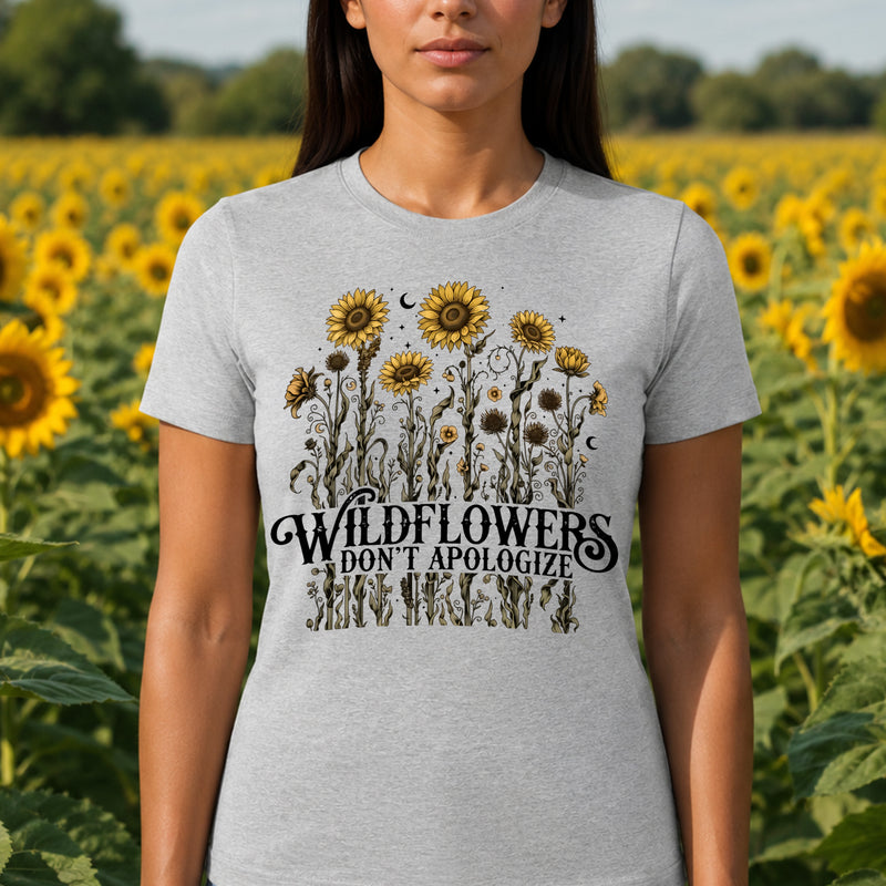 Sunflowers - Wildflowers Don't Apologize - DTF Transfer