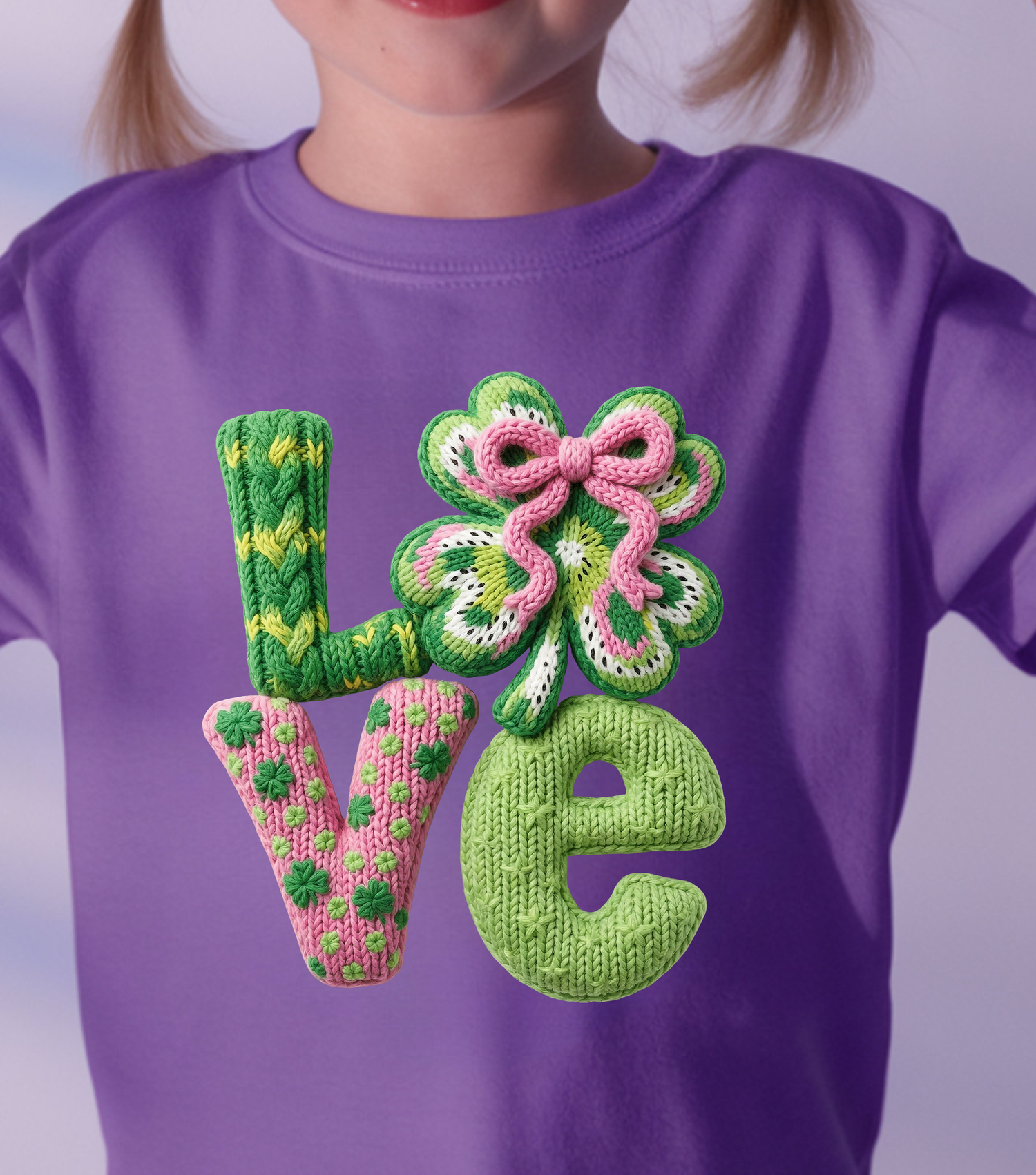 Faux Yarn - St. Patrick's Love - DTF Transfer