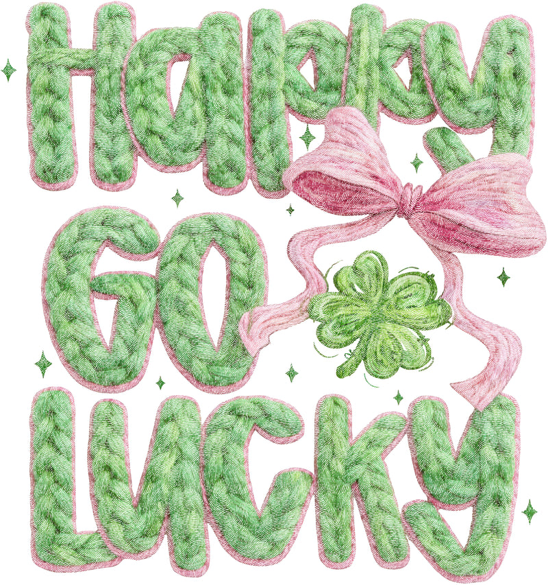 Faux Yarn - Happy Go Lucky - DTF Transfer