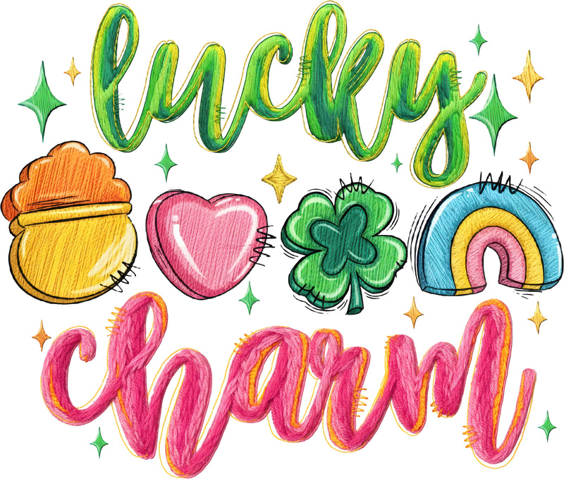 Faux Knit - Lucky Charm - DTF Transfer