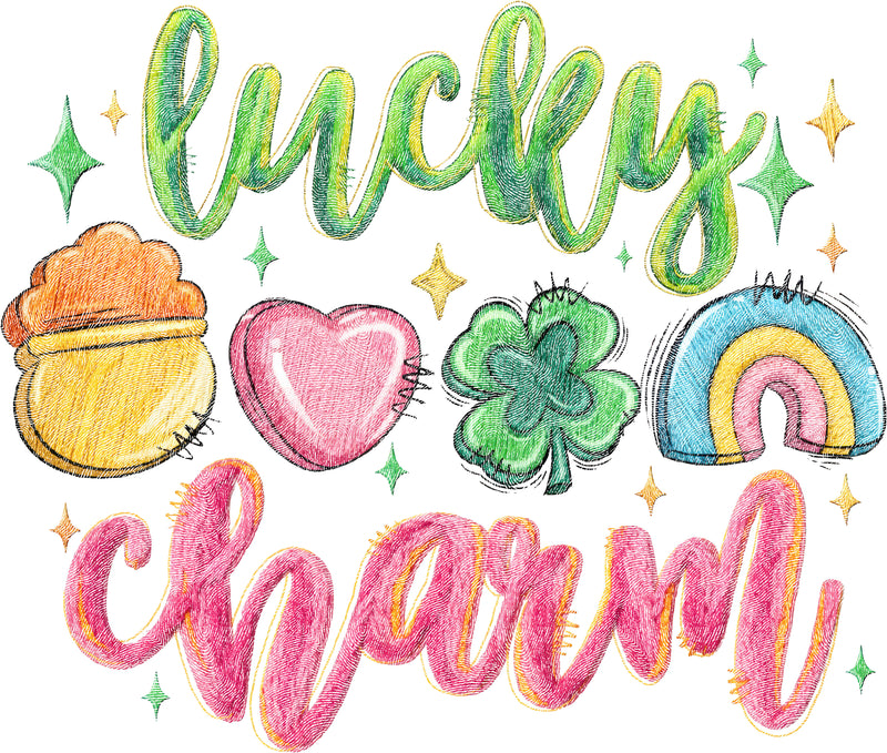 Faux Knit - Lucky Charm - DTF Transfer