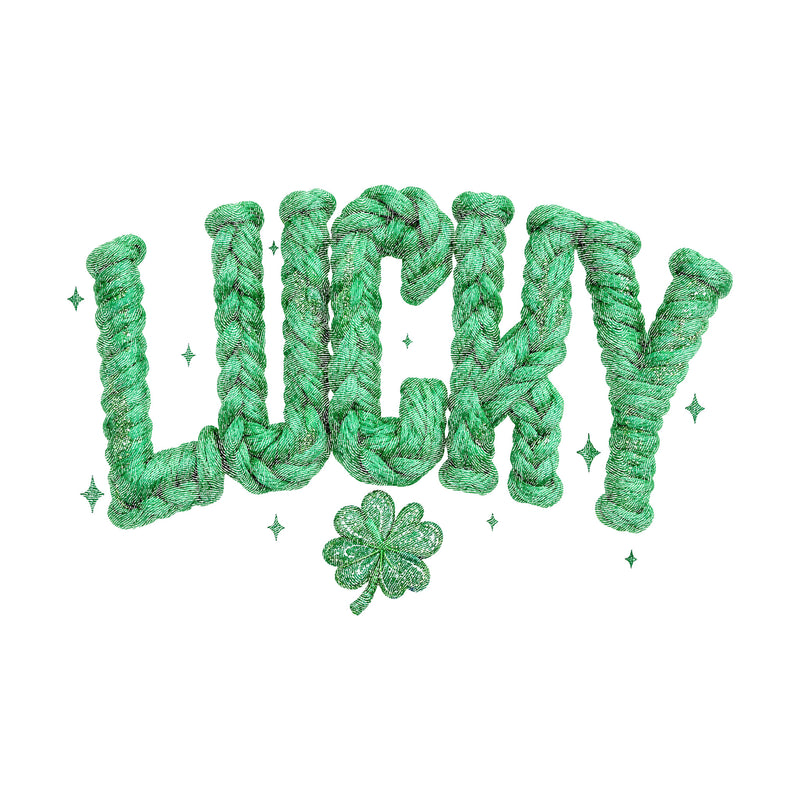 Faux Braided - Lucky And Clover - DTF Transfer