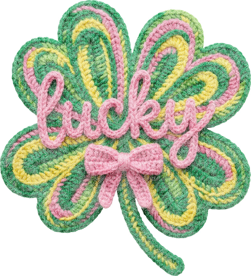 Faux Yarn - Lucky Script - DTF Transfer