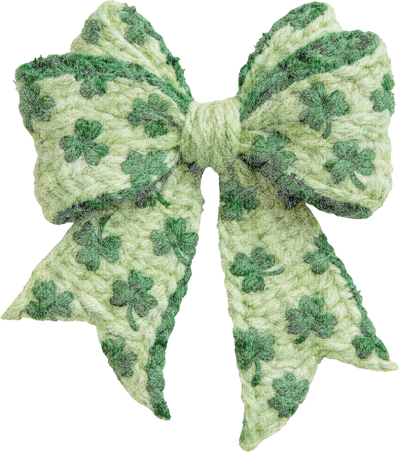 Faux Yarn - St. Patrick's Day Bow - DTF Transfer