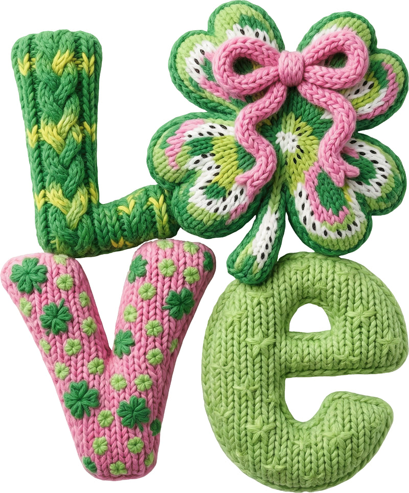 Faux Yarn - St. Patrick's Love - DTF Transfer