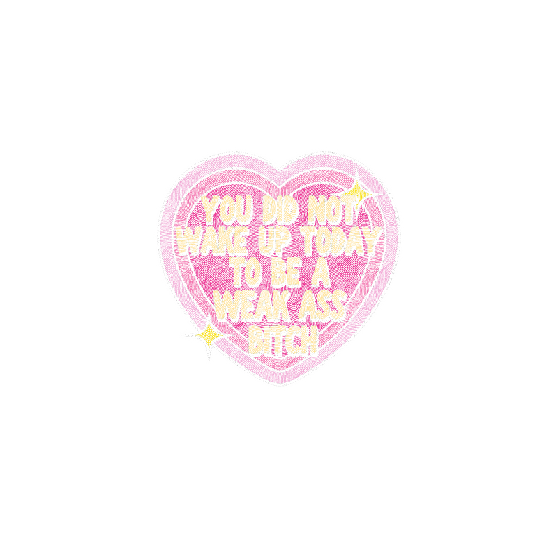You Did Not Wake Up Today Retro Heart - DTF Transfer