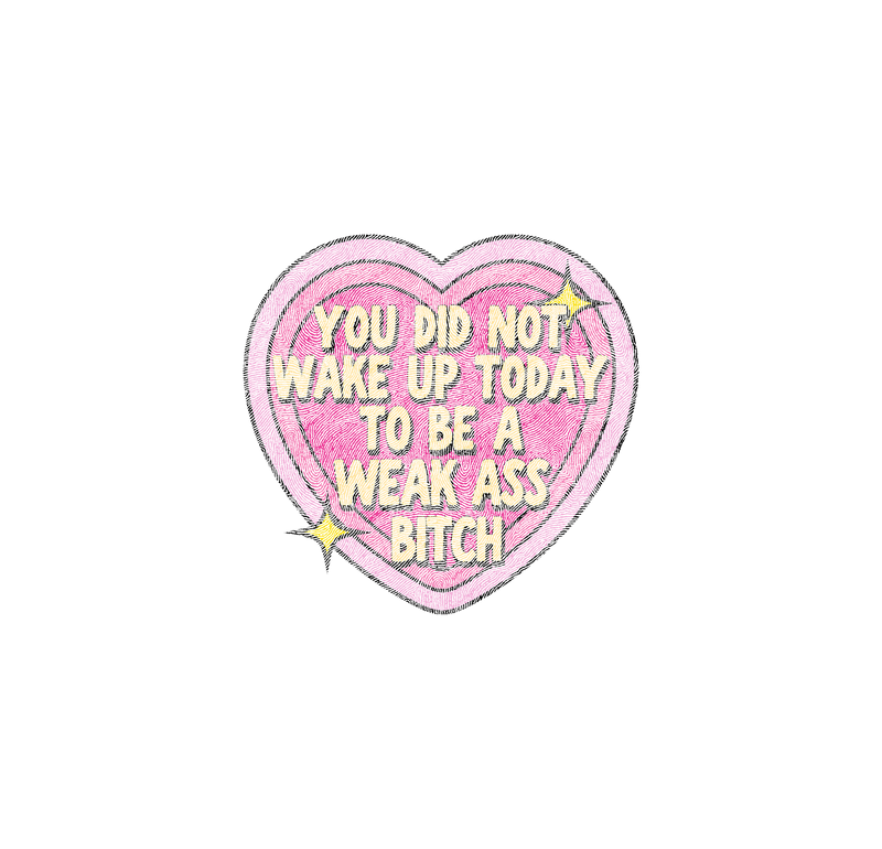 You Did Not Wake Up Today Retro Heart - DTF Transfer