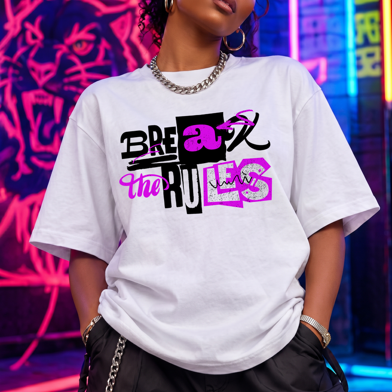 Punk Collage Streetwear Typography DTF Transfer
