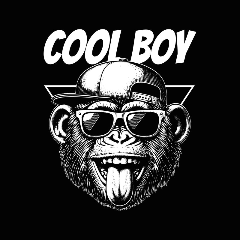 Cool Boy Retro Monkey - DTF Transfer