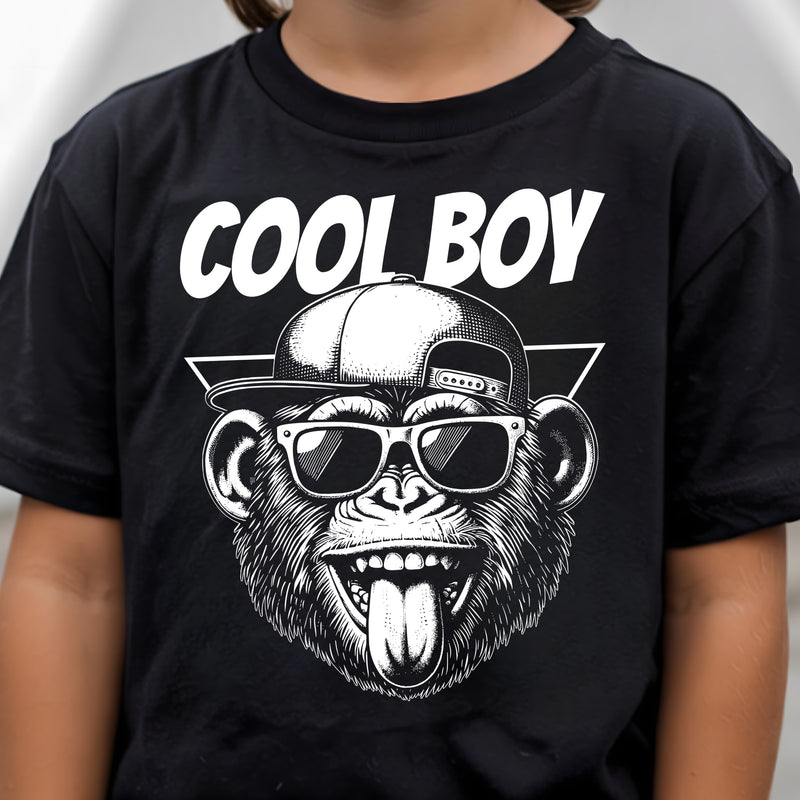 Cool Boy Retro Monkey - DTF Transfer