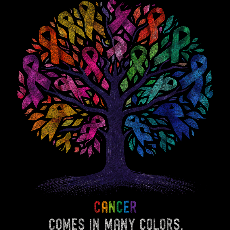 Cancer Comes in Many Colors - DTF Transfer