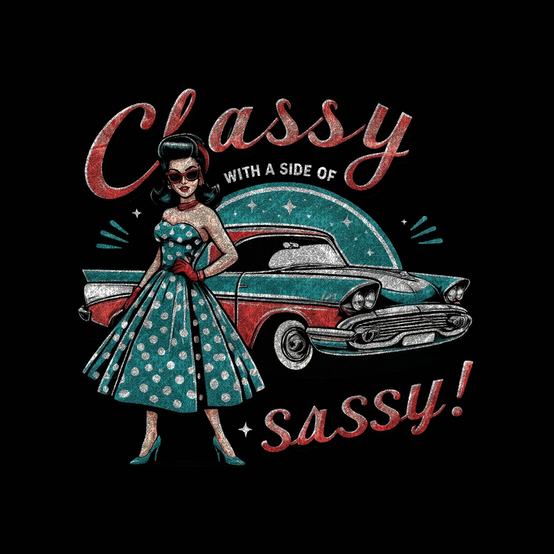 Classy With A Side Of Sassy - DTF Transfer