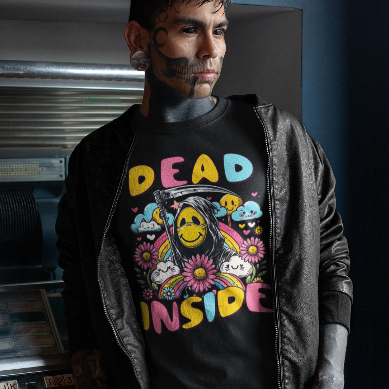 Dead Inside - Unisex Funny Graphic Tee Shirt