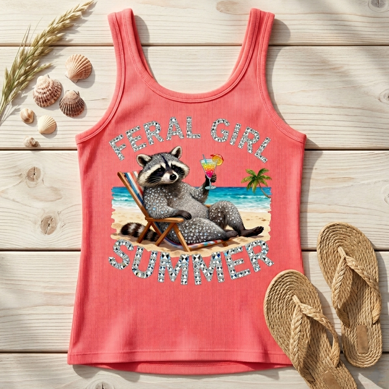 Faux Gemstone - Feral Girl Summer - DTF Transfer