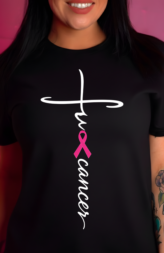 F*ck Breast Cancer Cross - DTF Transfer