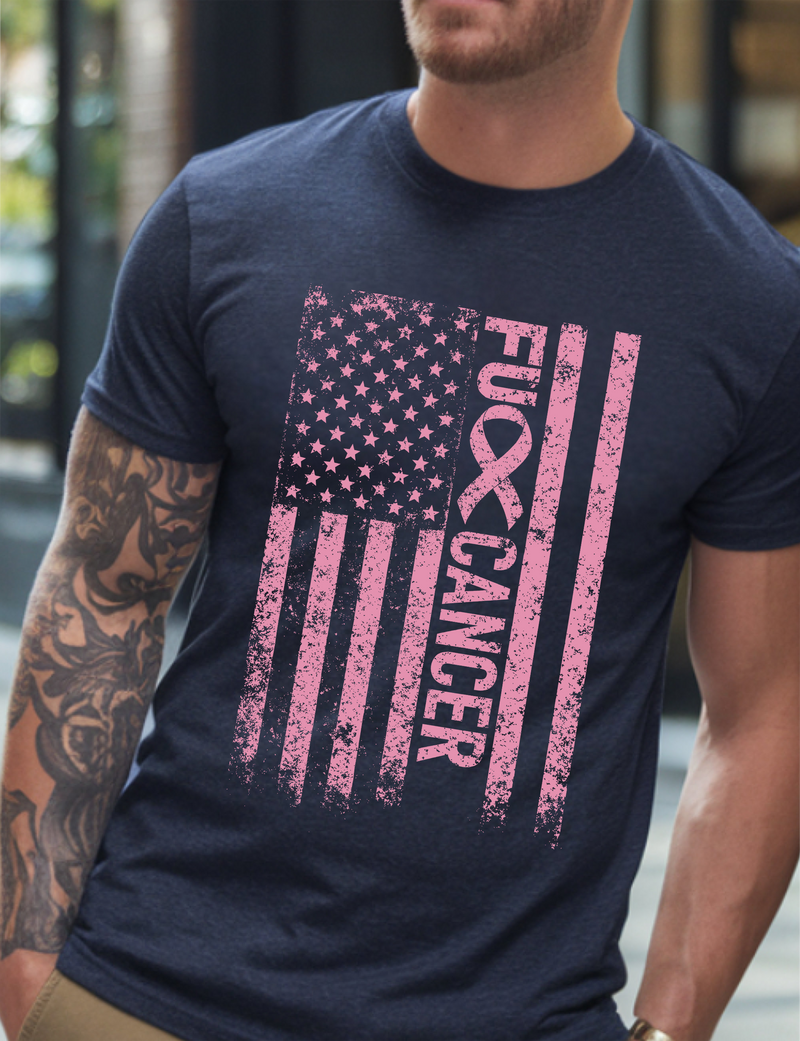 F*ck Breast Cancer Flag - DTF Transfser