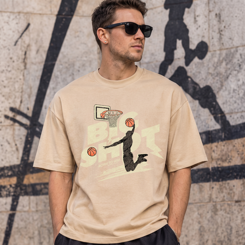 Big Shot Born To Win Retro Streetball Dunk - DTF Transfer