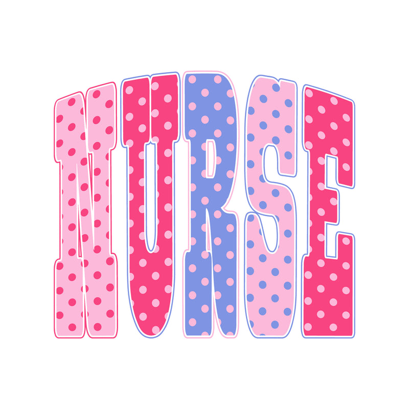 Polka Dotted Nurse - DTF Transfer