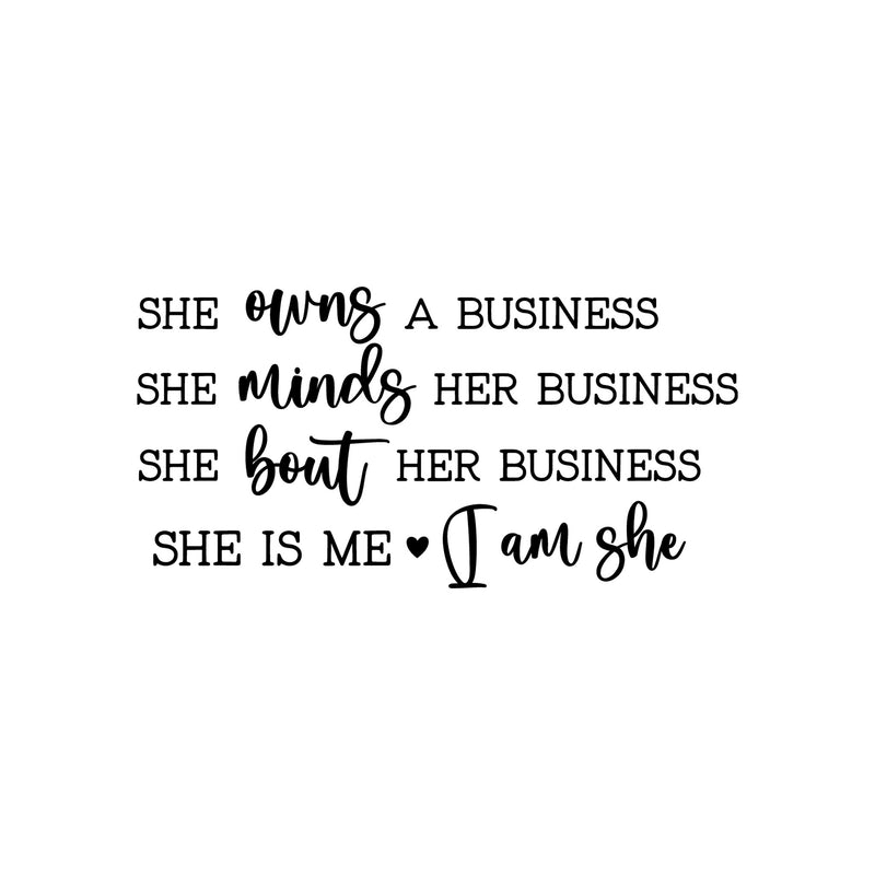 She Is Me - Small Business Owner - DTF Transfer