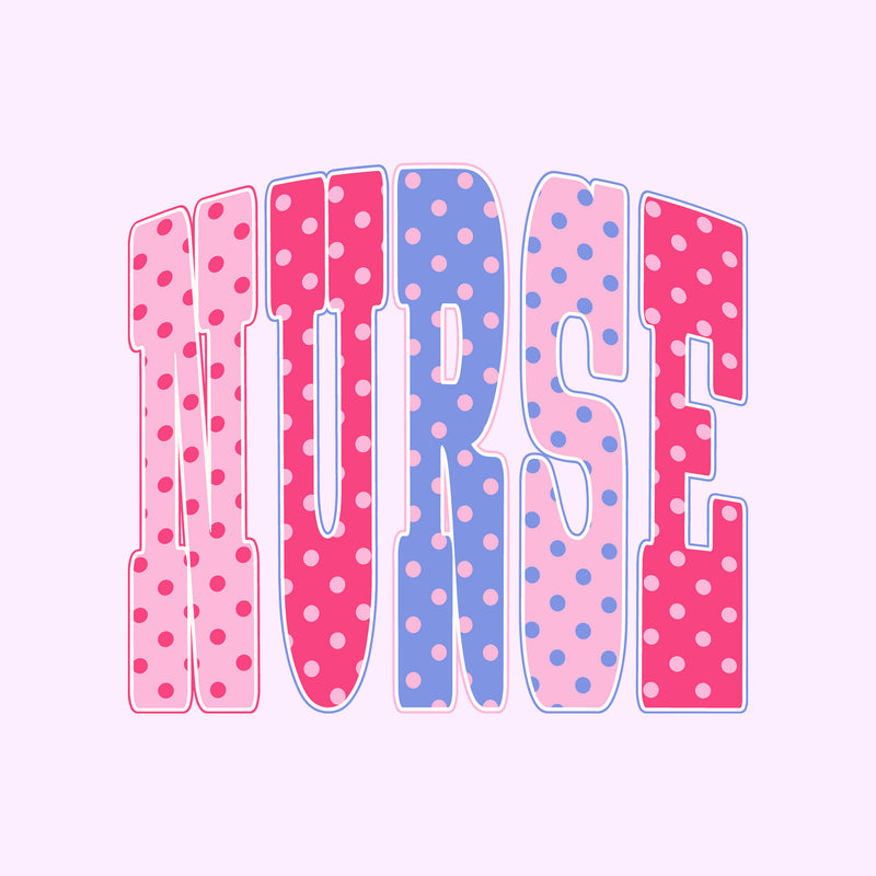 Polka Dotted Nurse - DTF Transfer