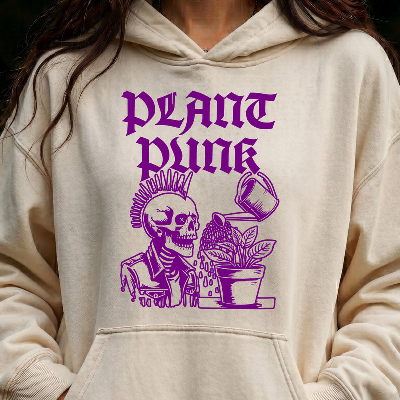 Plant Punk Mohawk Skull - DTF Transfer