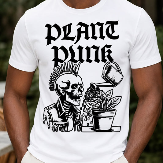 Plant Punk Mohawk Skull - DTF Transfer