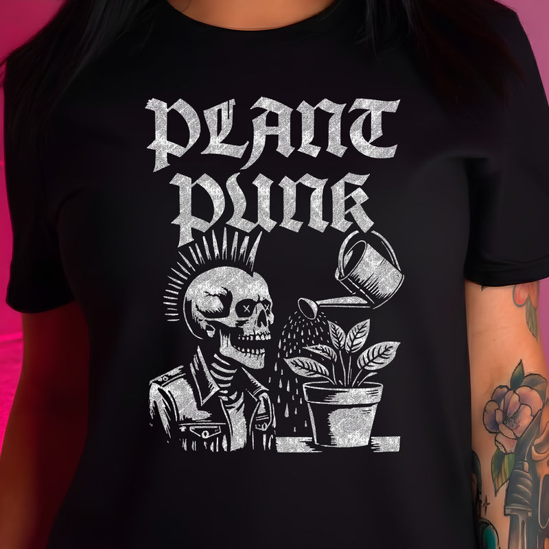 Plant Punk Mohawk Skull - DTF Transfer