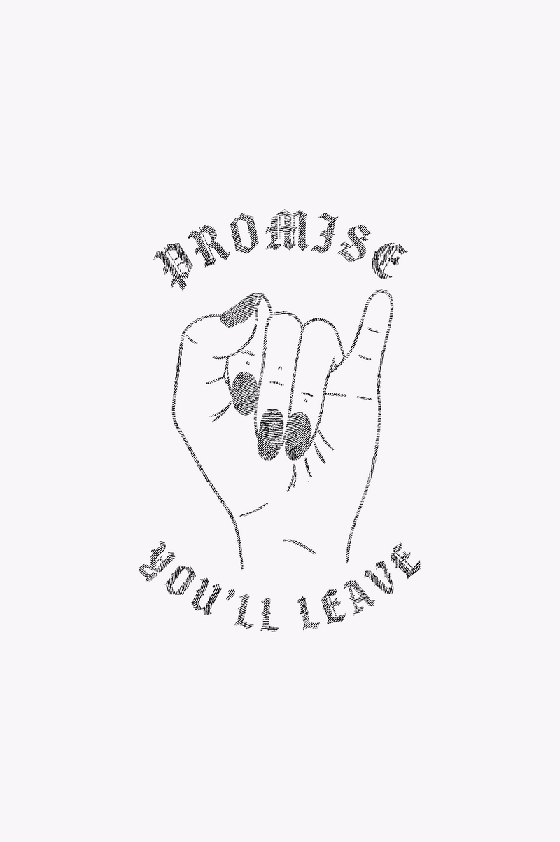 Promise You'll Leave Gothic Pinky Swear - DTF Transfer