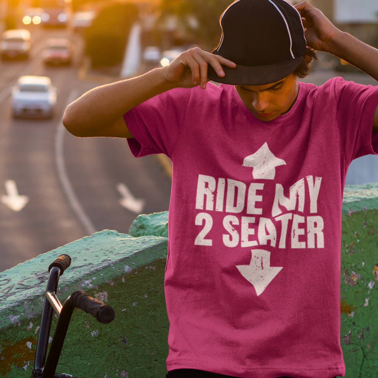 Ride My 2 Seater - Funny Graphic Tee Shirt – Double the Fun