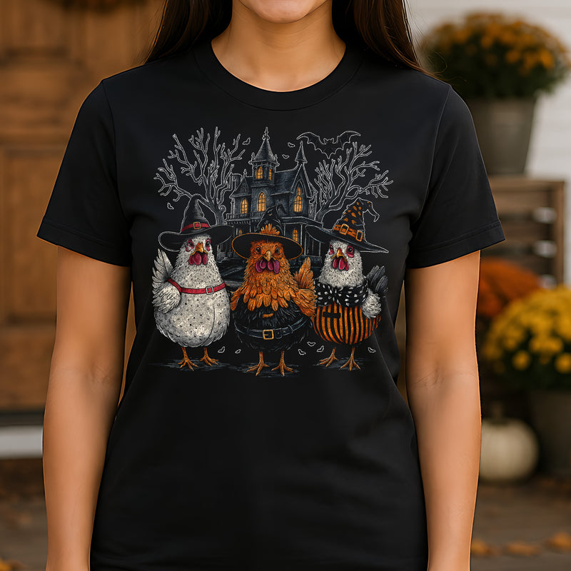 Spooky Witch Chickens - DTF Transfer