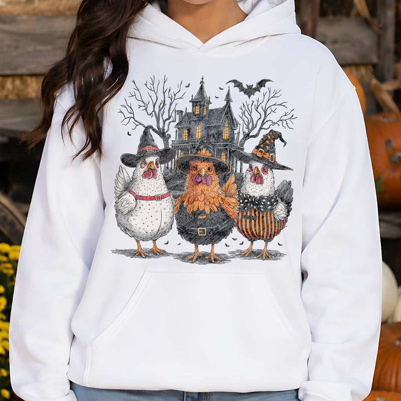 Spooky Witch Chickens - DTF Transfer